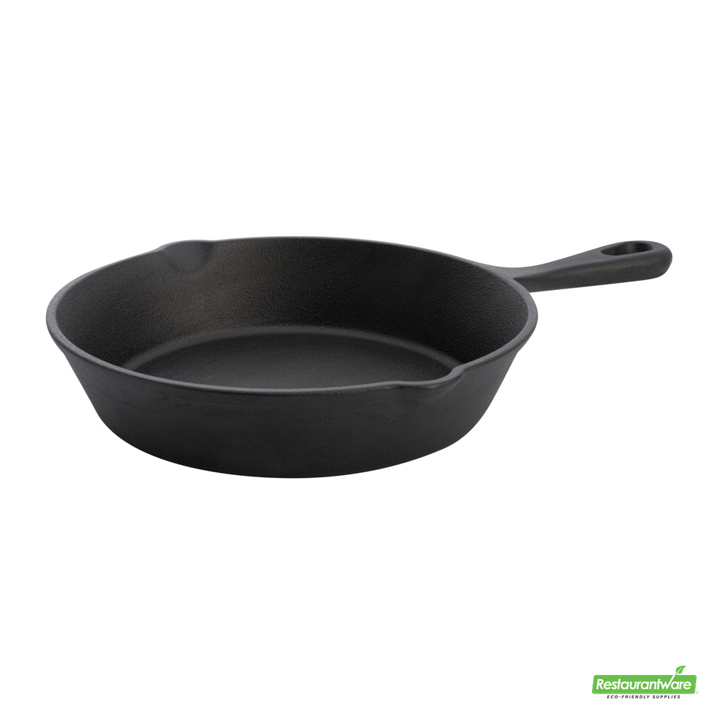 Wholesale Restaurantware Met Lux Round Black Cast Iron 8 Fry Pan - Pre-seasoned- Bulk