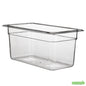 Wholesale Restaurantware Met Lux Rectangle Clear Plastic 1/3 Size Cold Food Storage Container - 6" Depth- Bulk