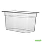 Wholesale Restaurantware Met Lux Rectangle Clear Plastic 1/4 Size Cold Food Storage Container - 6 Depth- Bulk