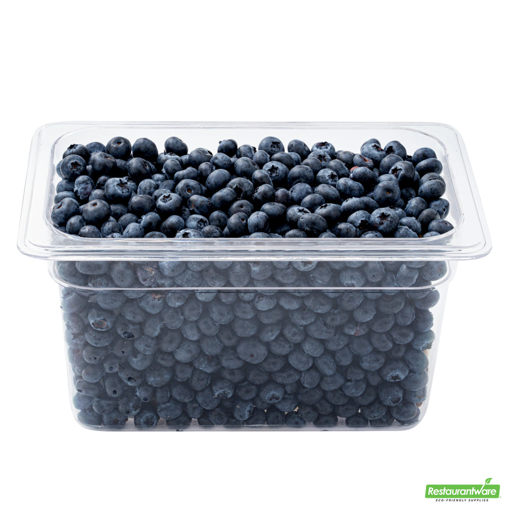 Wholesale Restaurantware Met Lux Rectangle Clear Plastic 1/4 Size Cold Food Storage Container - 6 Depth- Bulk