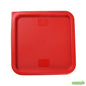 Wholesale Restaurantware Met Lux Square Red Plastic Food Storage Container Lid - Fits 6 and 8 Qt- Bulk