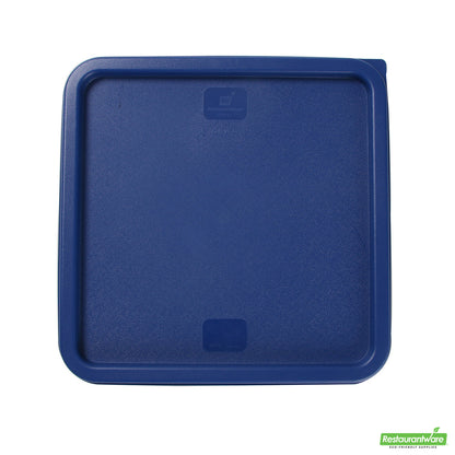 Wholesale Restaurantware Met Lux Square Blue Plastic Food Storage Container Lid - Fits 12, 18 and 22 Qt- Bulk