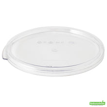 Wholesale Restaurantware Met Lux Round Clear Plastic Food Storage Container Lid - Fits 2 and 4 Qt- Bulk