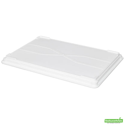 Wholesale Restaurantware White Plastic Lid - Fits Pizza Dough Proofing Box- Bulk