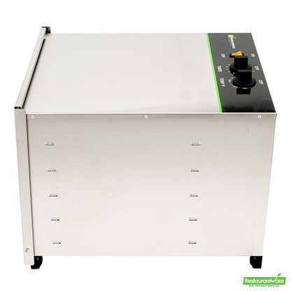 Wholesale Restaurantware Hi Tek Stainless Steel 10-Tray Food Dehydrator - Removable Door, 120V, 1000W- Bulk