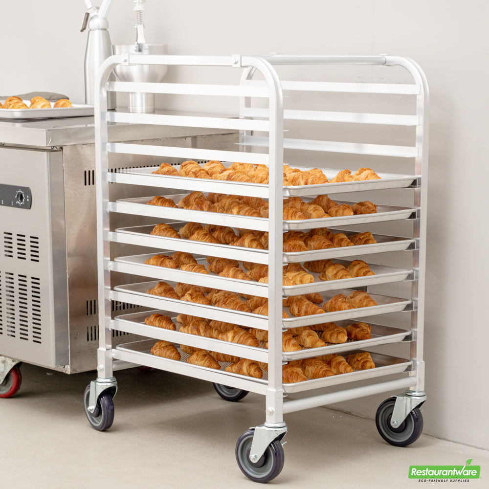 Wholesale Restaurantware Kitchen Tek 10 Pan - Bun / Sheet Pan Rack - End Load, Half Height- Bulk
