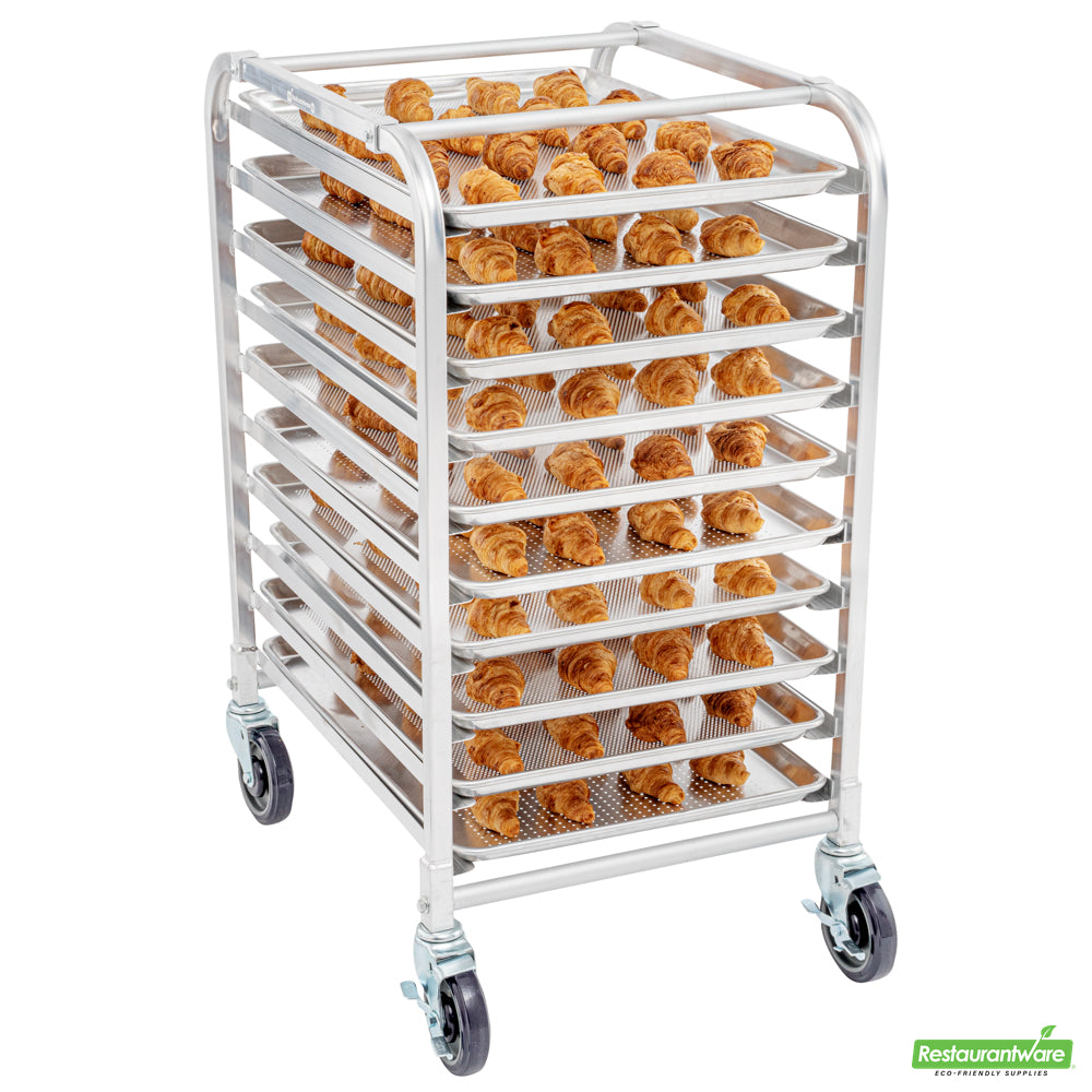 Wholesale Restaurantware Kitchen Tek 10 Pan - Bun / Sheet Pan Rack - End Load, Half Height- Bulk
