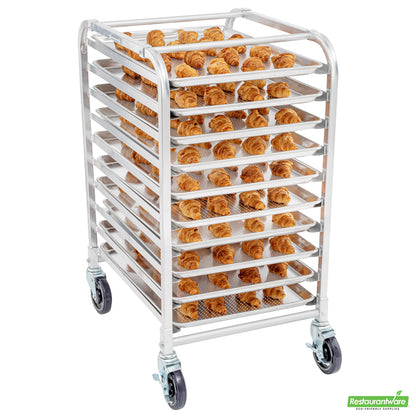 Wholesale Restaurantware Kitchen Tek 10 Pan - Bun / Sheet Pan Rack - End Load, Half Height- Bulk