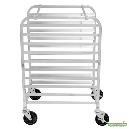 Wholesale Restaurantware Kitchen Tek 10 Pan - Bun / Sheet Pan Rack - End Load, Half Height- Bulk
