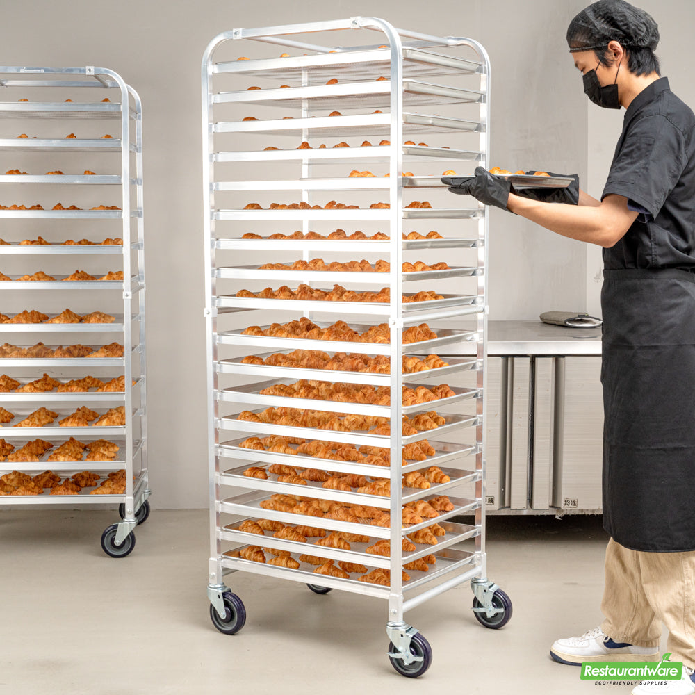Wholesale Restaurantware 18 Pan - Bun / Sheet Pan Rack - End Load - 20.5" X 27" X 69.5"- Bulk