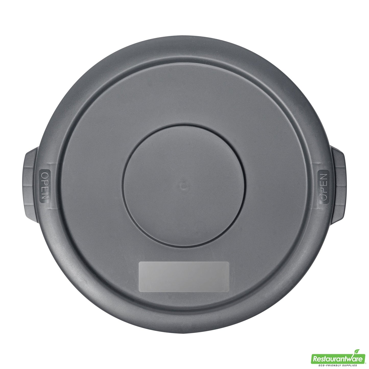 Wholesale Restaurantware Gray Plastic Commercial Trash Can / Ingredient Bin Lid - Fits 10 Gal- Bulk