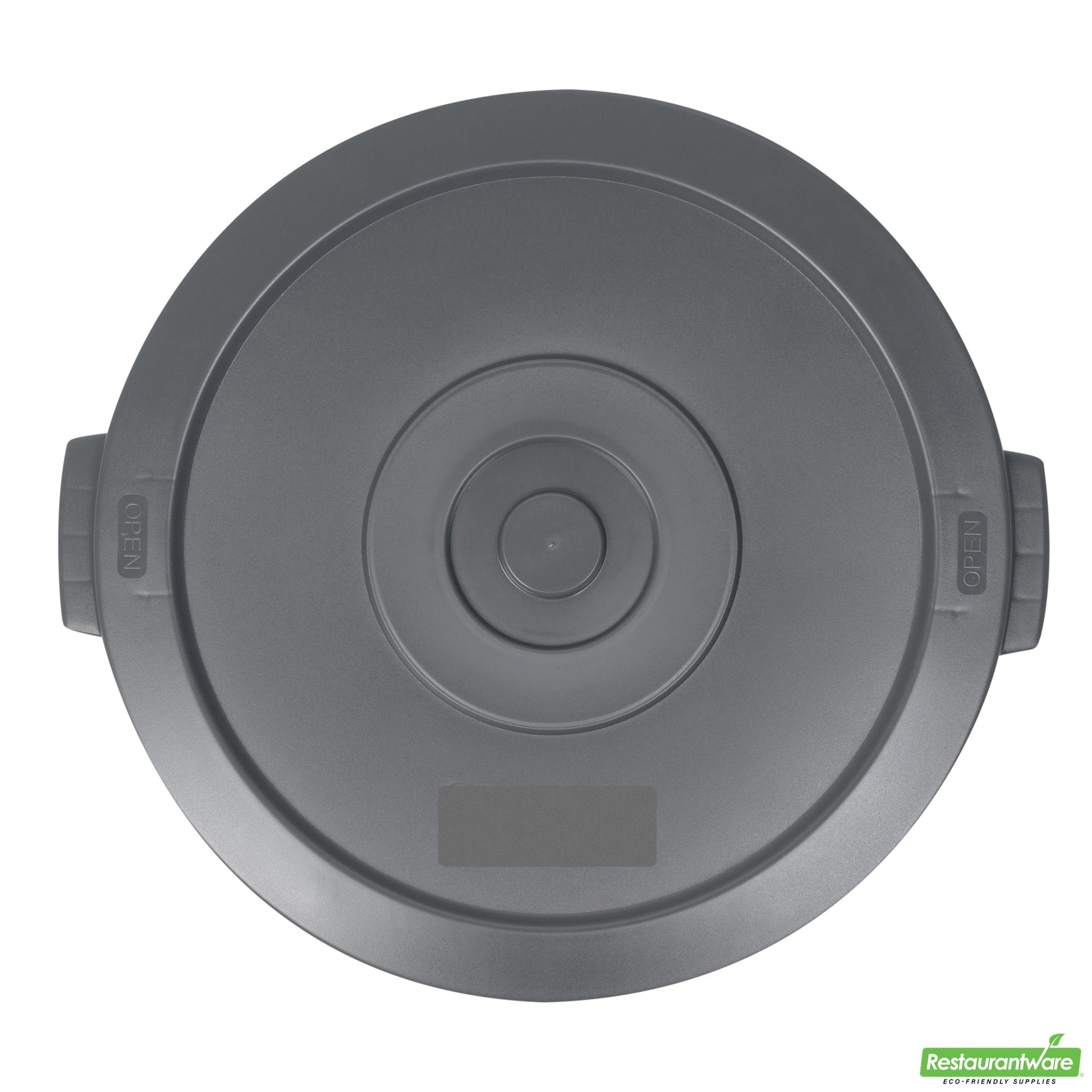 Wholesale Restaurantware Gray Plastic Commercial Trash Can / Ingredient Bin Lid - Fits 20 Gal- Bulk