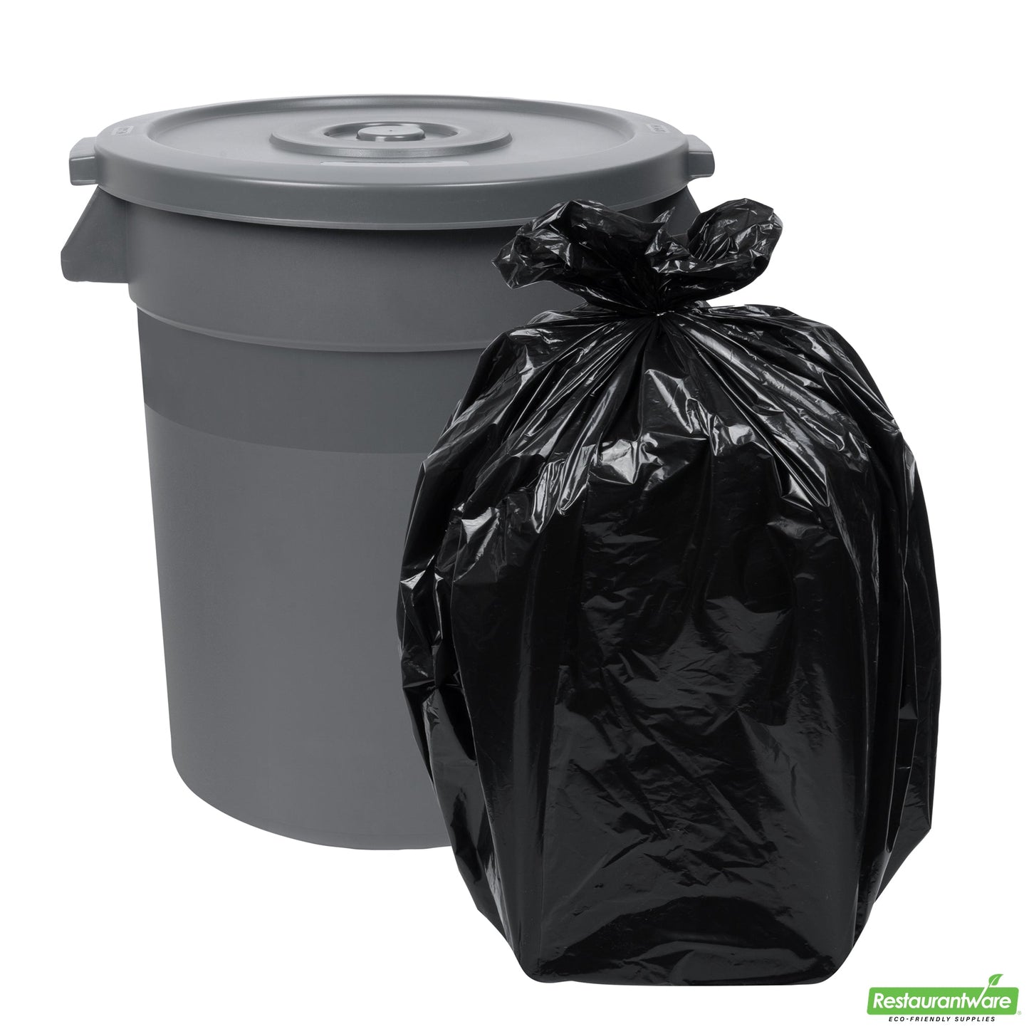 Wholesale Restaurantware Gray Plastic Commercial Trash Can / Ingredient Bin Lid - Fits 20 Gal- Bulk
