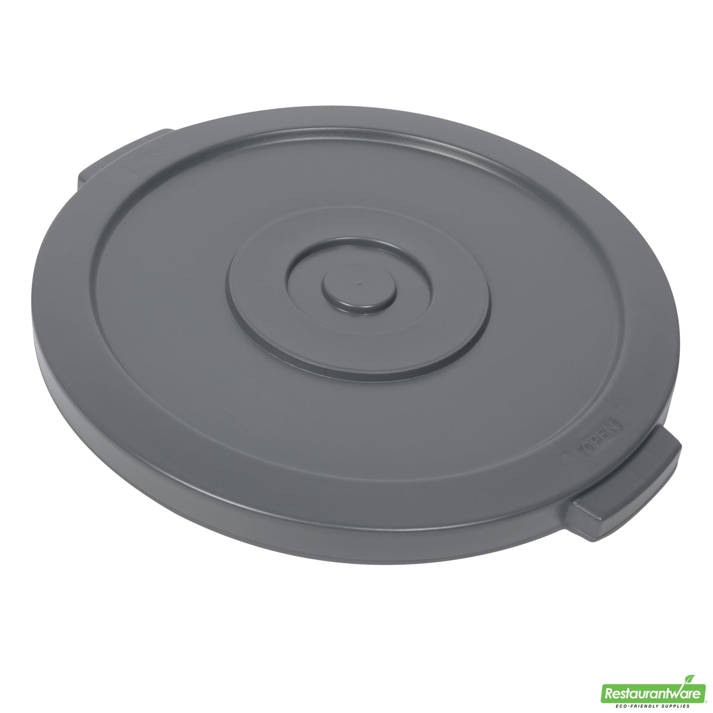 Wholesale Restaurantware Gray Plastic Commercial Trash Can / Ingredient Bin Lid - Fits 20 Gal- Bulk