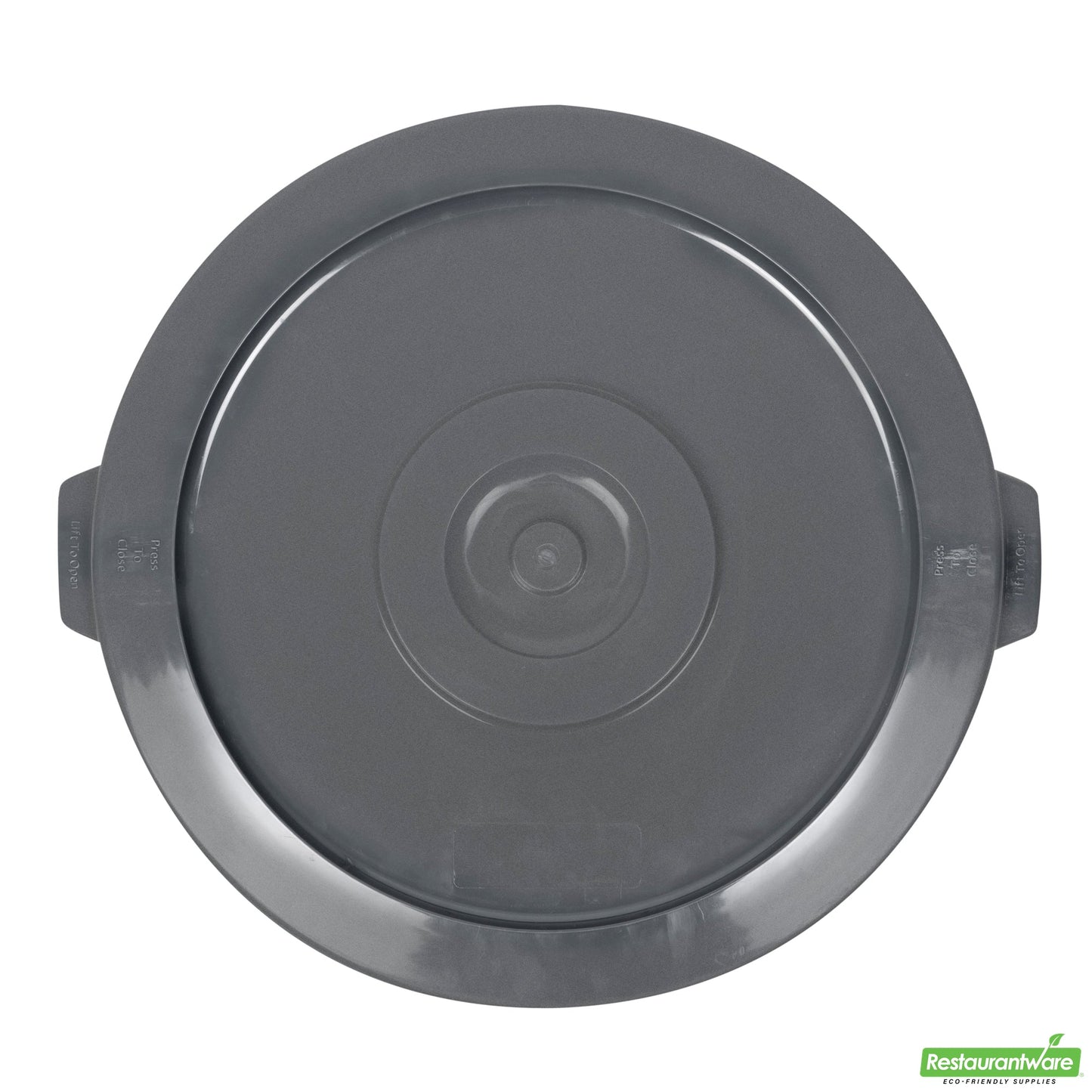 Wholesale Restaurantware Gray Plastic Commercial Trash Can / Ingredient Bin Lid - Fits 32 Gal- Bulk