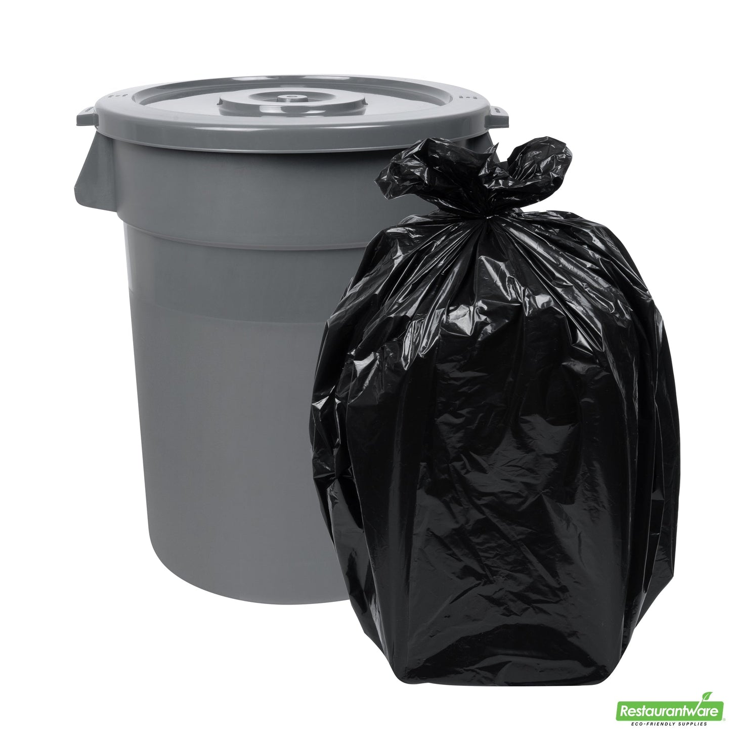Wholesale Restaurantware Gray Plastic Commercial Trash Can / Ingredient Bin Lid - Fits 32 Gal- Bulk