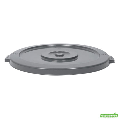 Wholesale Restaurantware Gray Plastic Commercial Trash Can / Ingredient Bin Lid - Fits 32 Gal- Bulk