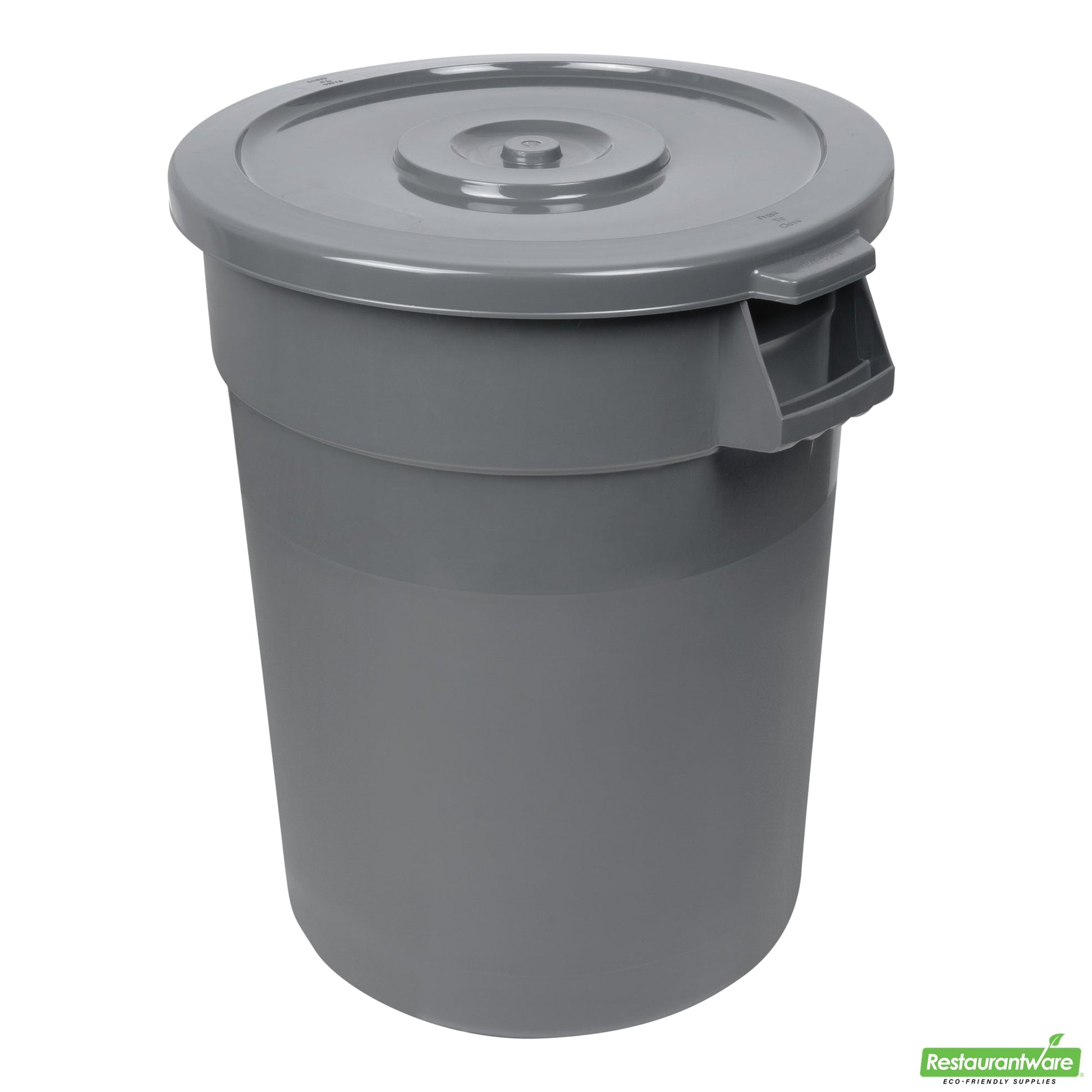 Wholesale Restaurantware Gray Plastic Commercial Trash Can / Ingredient Bin Lid - Fits 32 Gal- Bulk