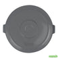 Wholesale Restaurantware Gray Plastic Commercial Trash Can / Ingredient Bin Lid - Fits 44 Gal- Bulk