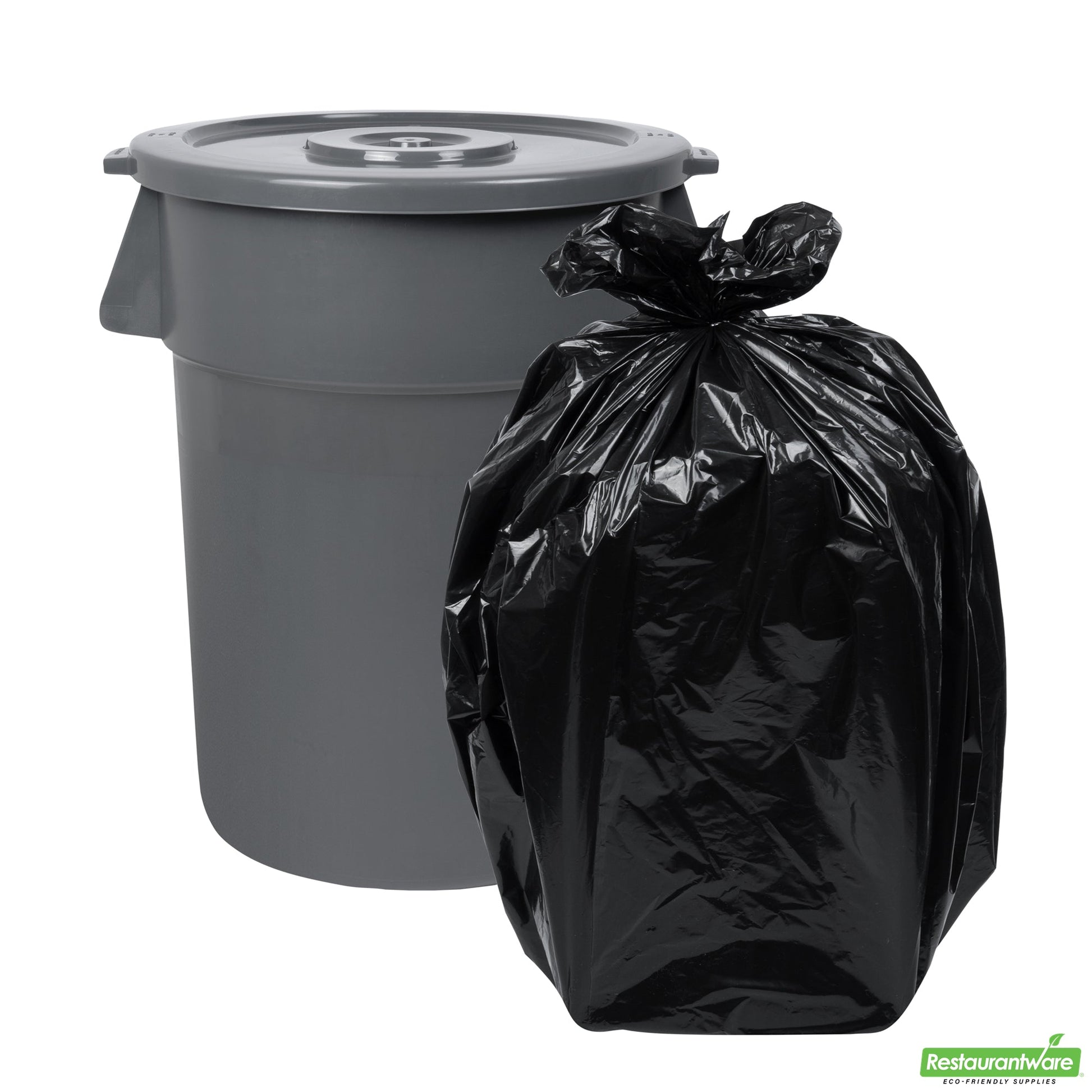 Wholesale Restaurantware Gray Plastic Commercial Trash Can / Ingredient Bin Lid - Fits 44 Gal- Bulk