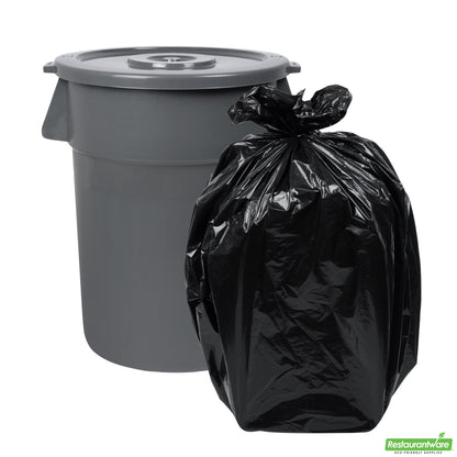 Wholesale Restaurantware Gray Plastic Commercial Trash Can / Ingredient Bin Lid - Fits 44 Gal- Bulk