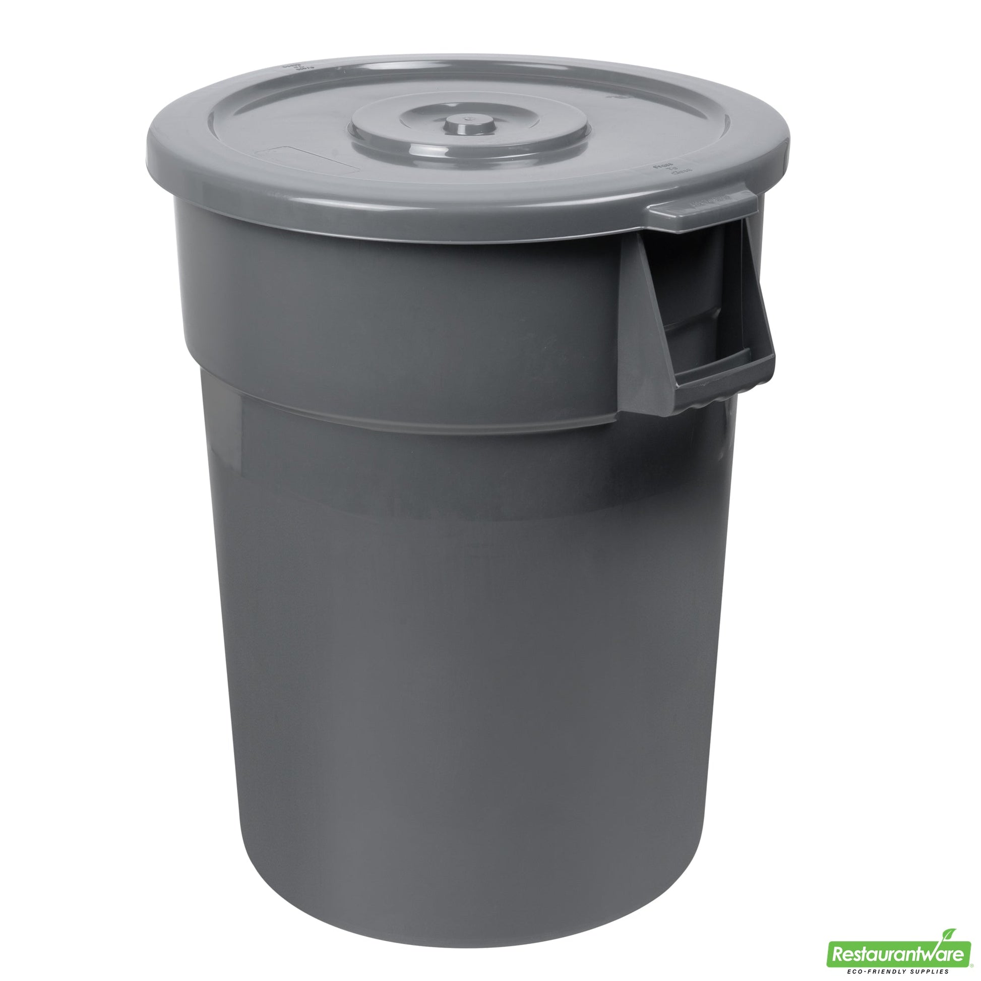 Wholesale Restaurantware Gray Plastic Commercial Trash Can / Ingredient Bin Lid - Fits 44 Gal- Bulk