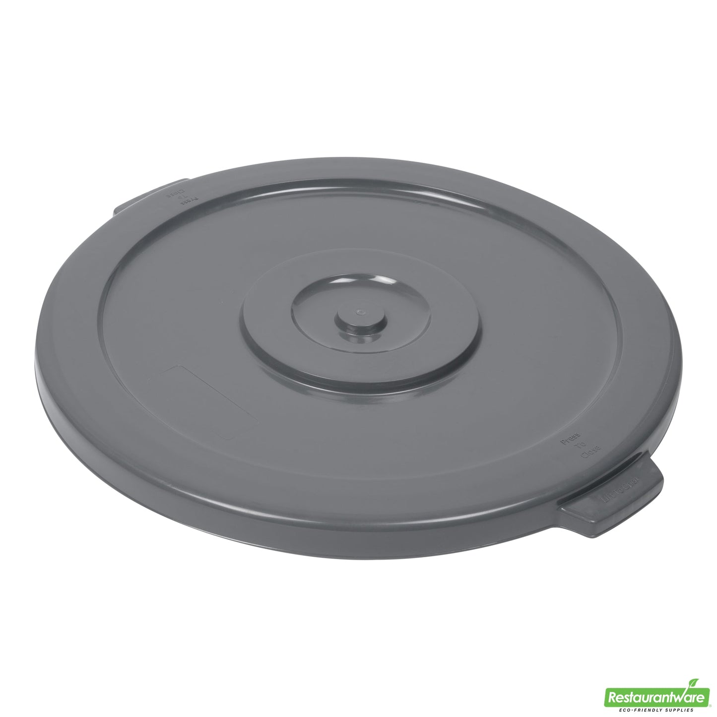 Wholesale Restaurantware Gray Plastic Commercial Trash Can / Ingredient Bin Lid - Fits 44 Gal- Bulk