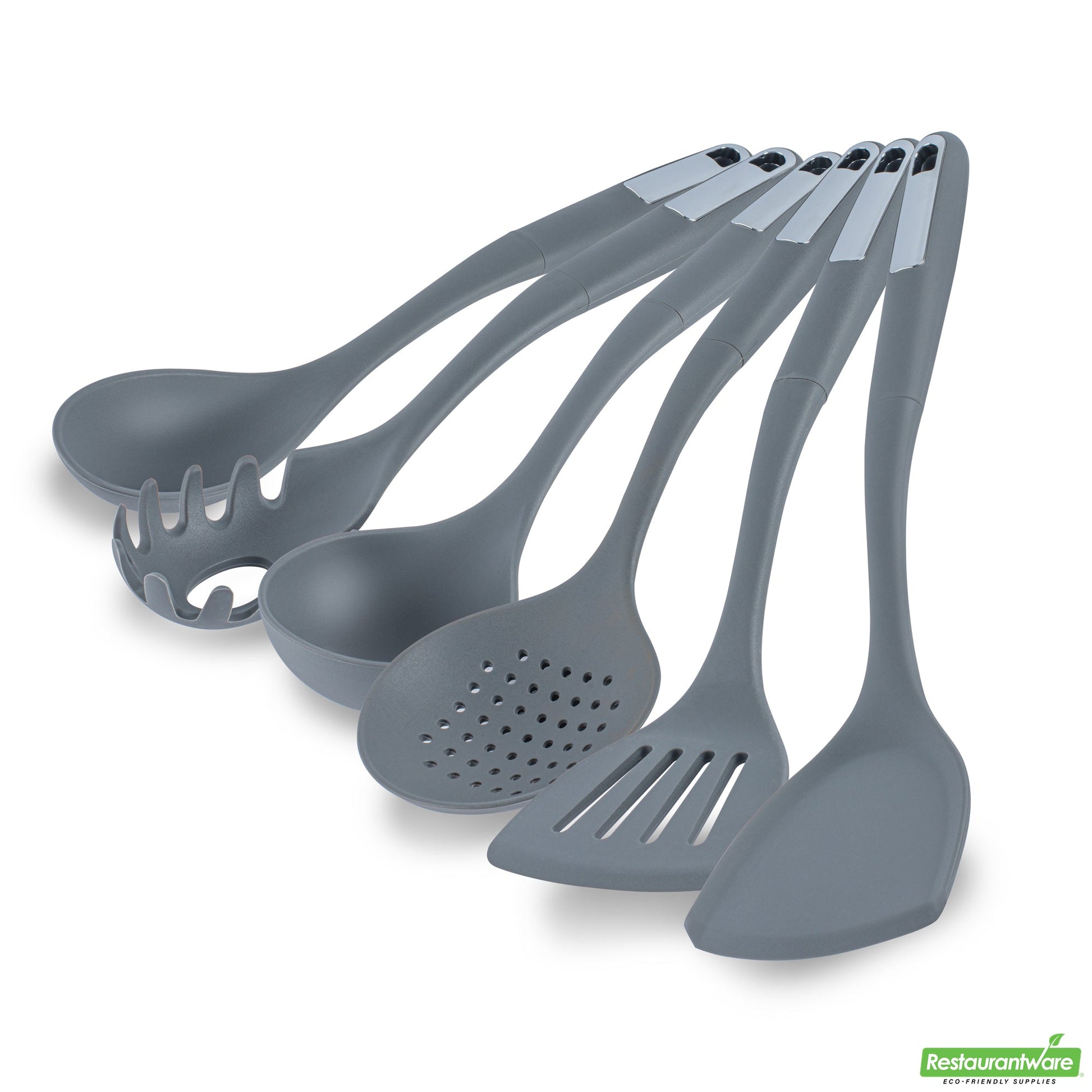 Wholesale Restaurantware Met Lux Dark Gray Silicone Cooking Utensil Set - 6-Piece- Bulk
