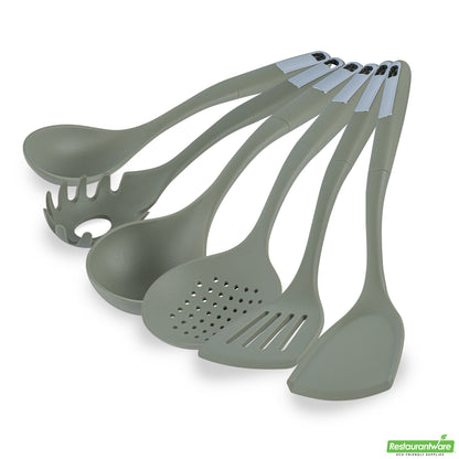 Wholesale Restaurantware Met Lux Green Silicone Cooking Utensil Set - 6-Piece- Bulk
