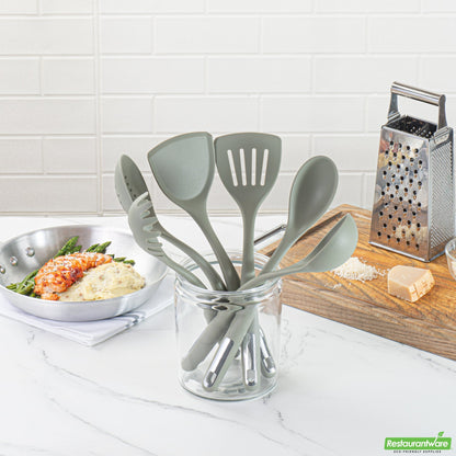 Wholesale Restaurantware Met Lux Green Silicone Cooking Utensil Set - 6-Piece- Bulk