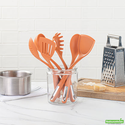 Wholesale Restaurantware Met Lux Orange Silicone Cooking Utensil Set - 6-Piece- Bulk