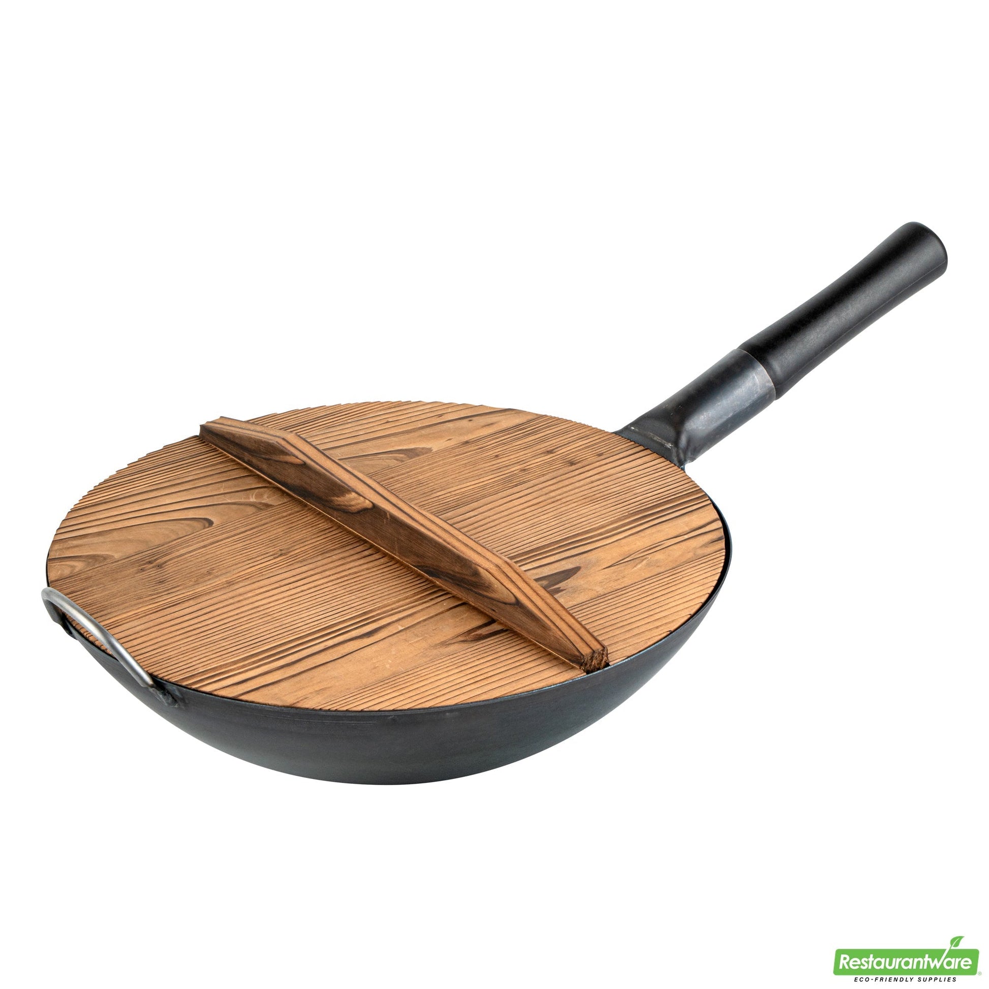 Wholesale Restaurantware 12" Handmade Lightweight Wood Wok Lid - 12.2" X 12.2" X 2.2"- Bulk