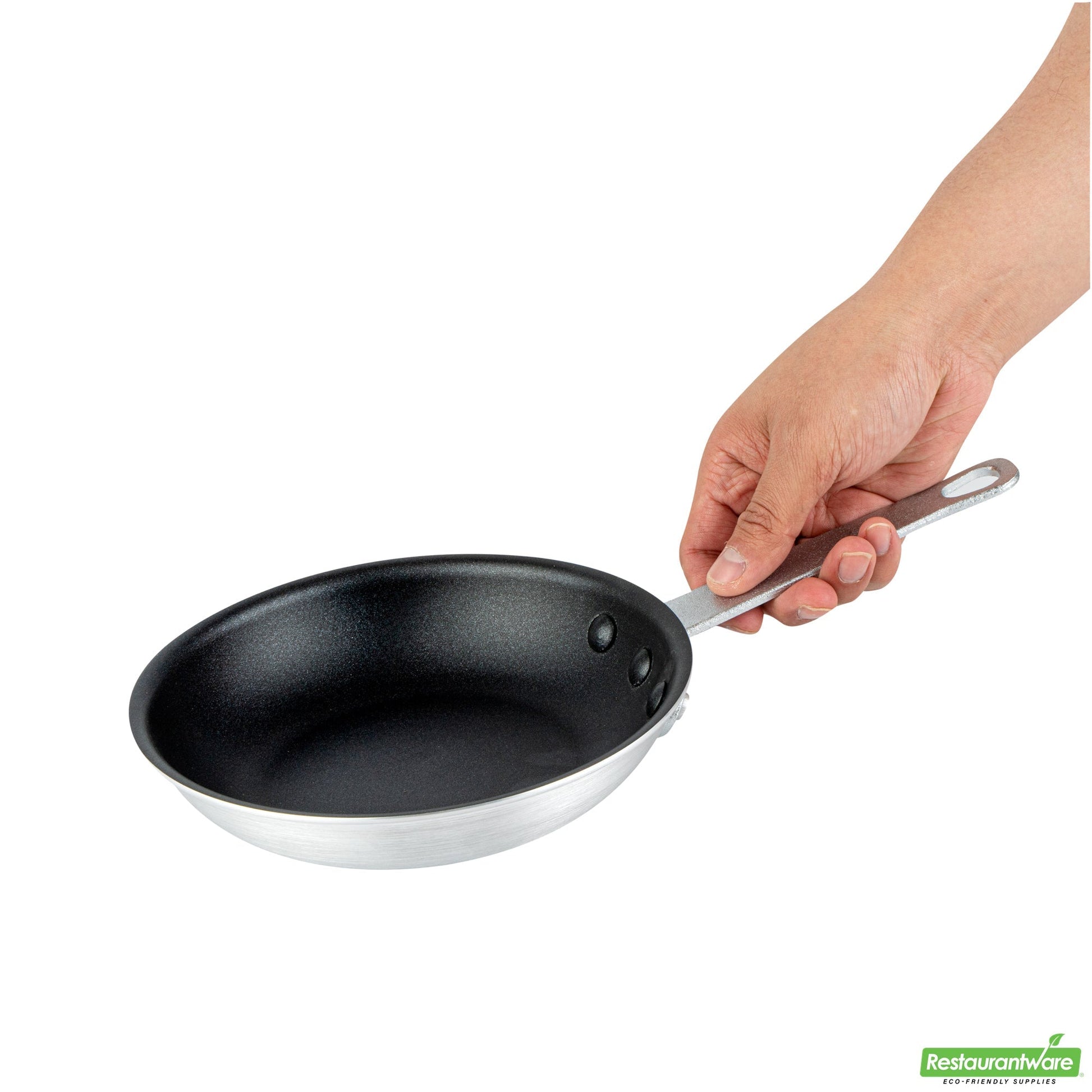 Wholesale Restaurantware Aluminum 7" Fry Pan - Non-Stick - 13" X 7.6" X 2.3"- Bulk