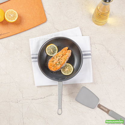 Wholesale Restaurantware Aluminum 8" Fry Pan - Non-Stick - 14.6" X 8.4" X 3"- Bulk