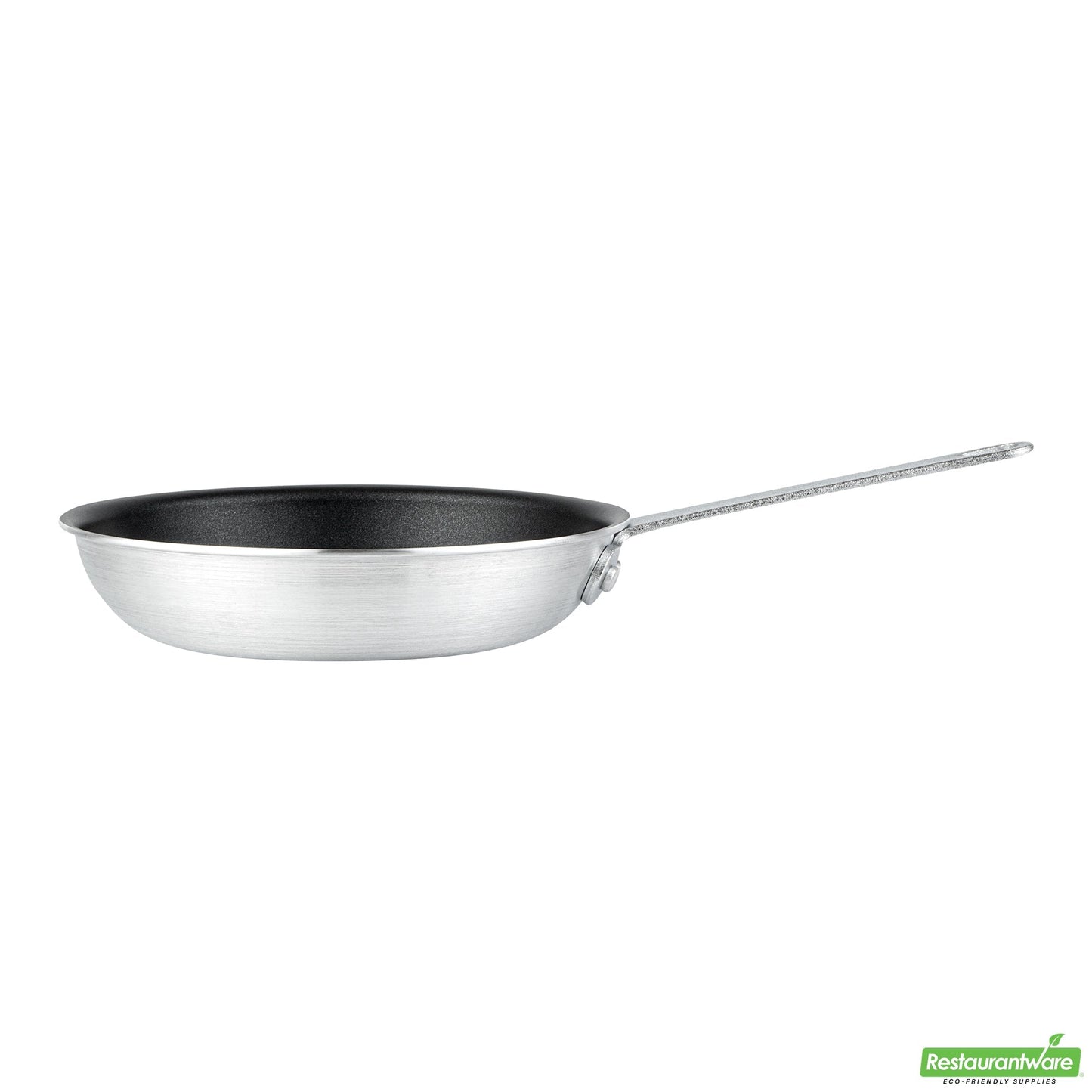 Wholesale Restaurantware Aluminum 8" Fry Pan - Non-Stick - 14.6" X 8.4" X 3"- Bulk