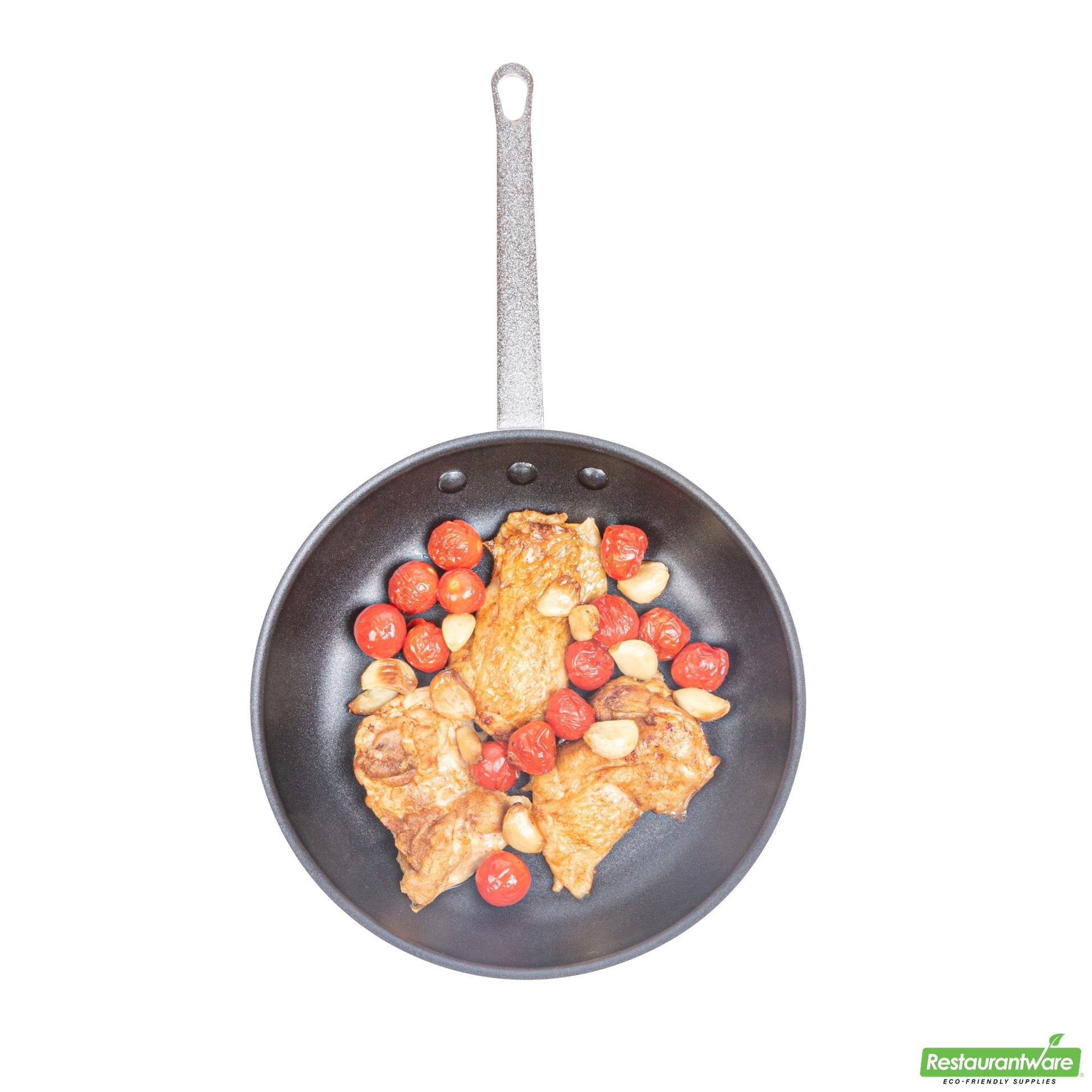 Wholesale Restaurantware Aluminum 10" Fry Pan - Non-Stick - 17.7" X 10.2" X 2.7"- Bulk
