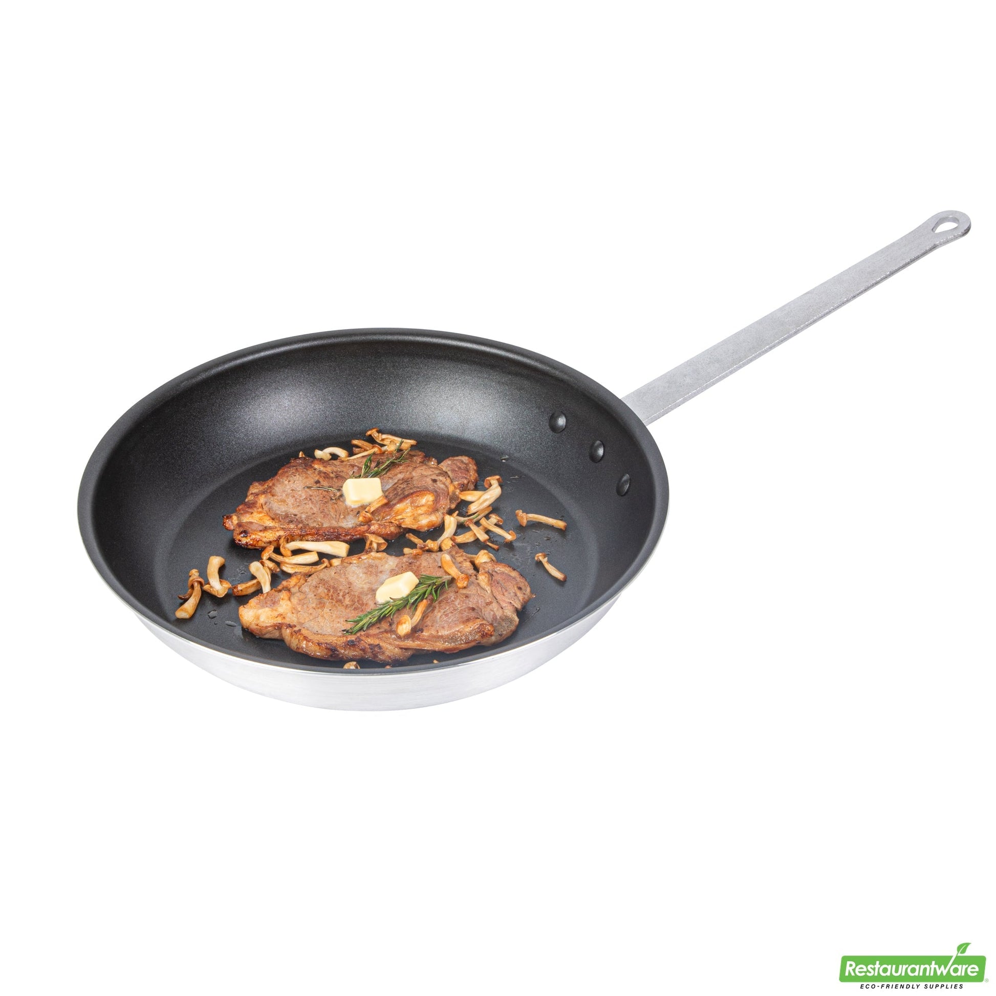 Wholesale Restaurantware Aluminum 14" Fry Pan - Non-Stick - 26" X 14.2" X 6.4"- Bulk