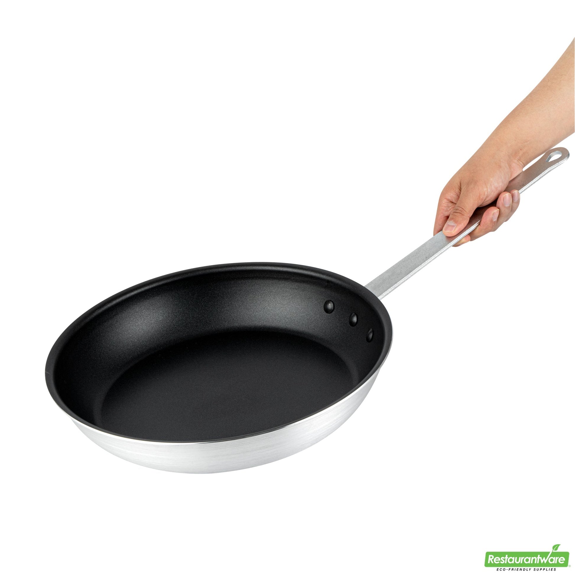 Wholesale Restaurantware Aluminum 14" Fry Pan - Non-Stick - 26" X 14.2" X 6.4"- Bulk