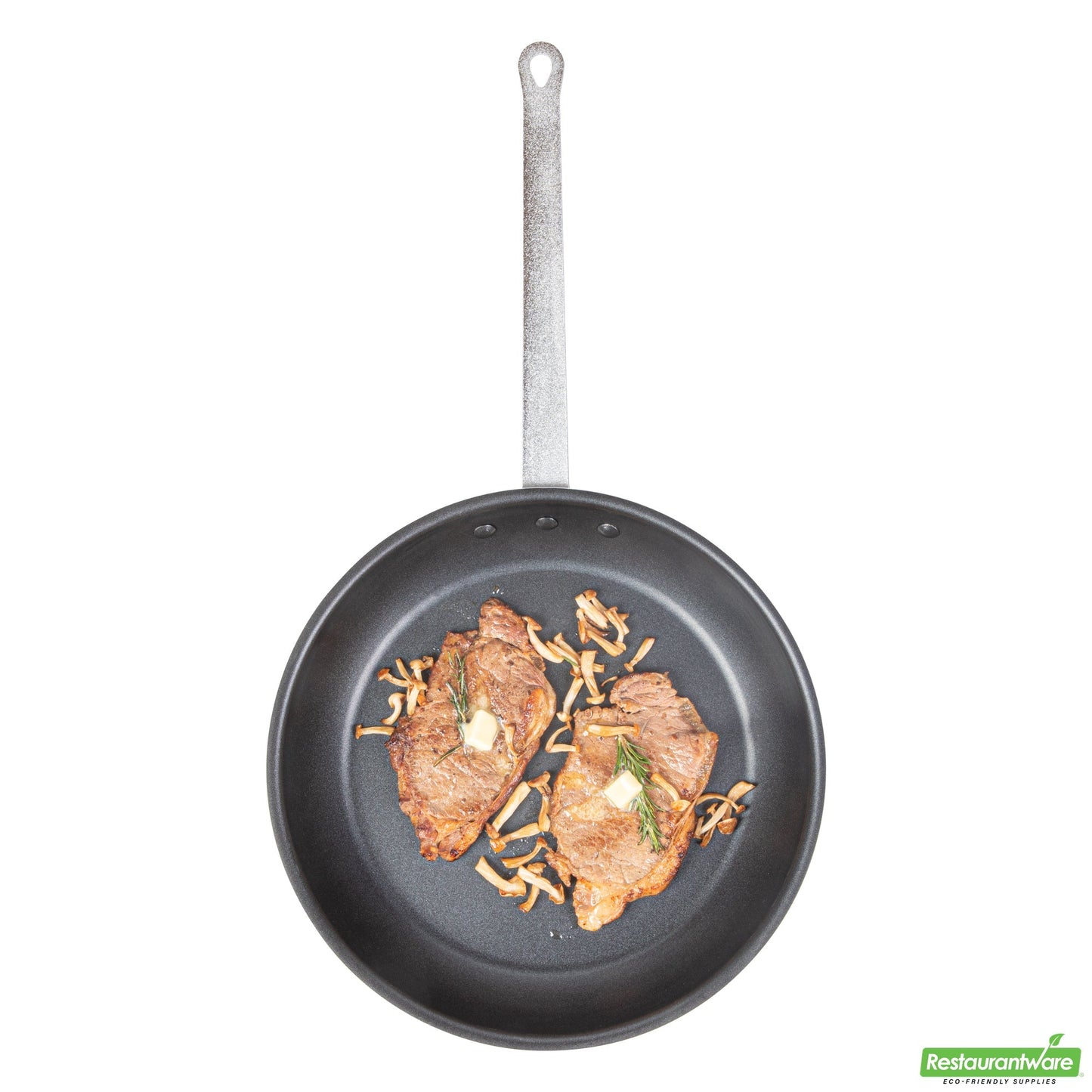 Wholesale Restaurantware Aluminum 14" Fry Pan - Non-Stick - 26" X 14.2" X 6.4"- Bulk