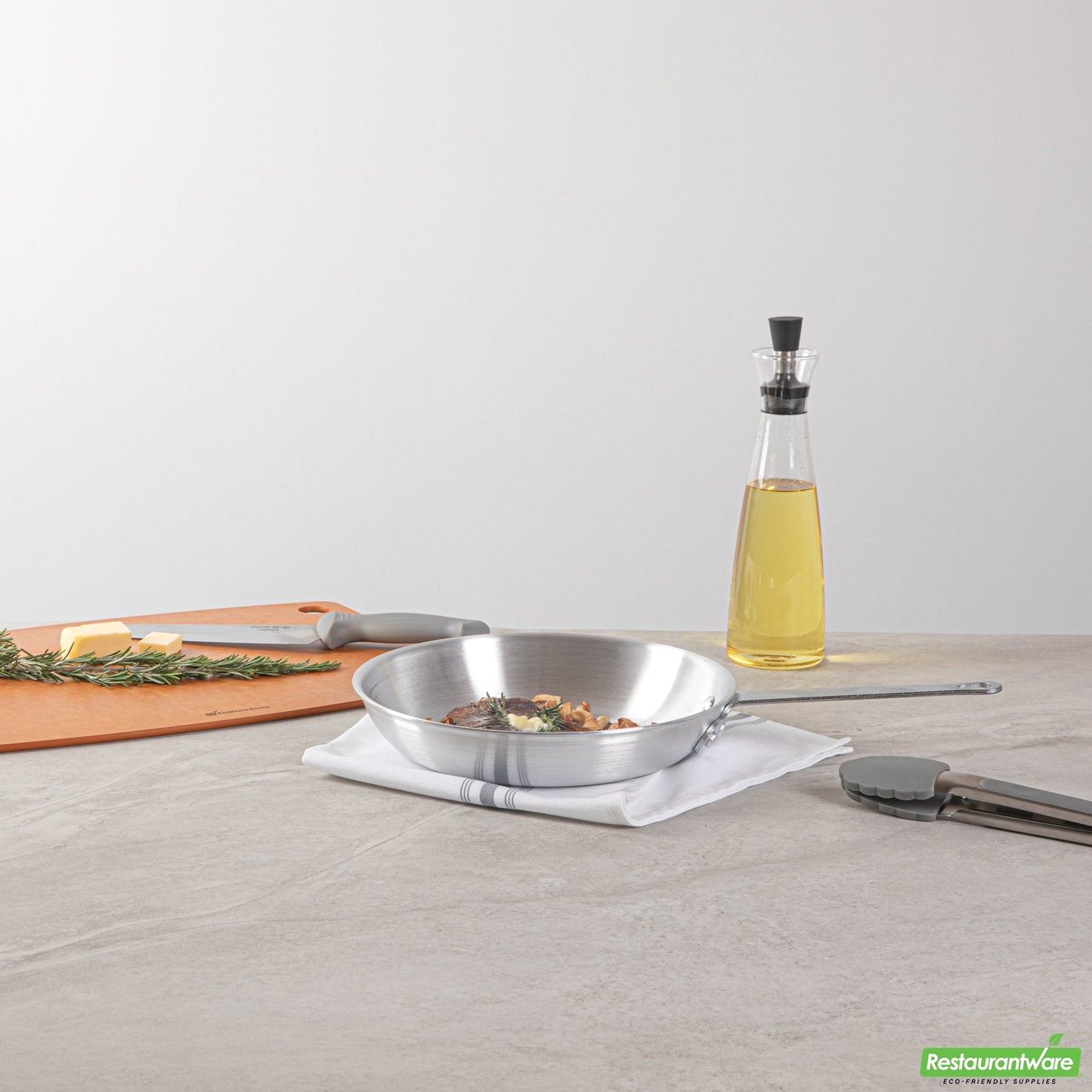 Wholesale Restaurantware Aluminum 10" Fry Pan - 17.7" X 10.2" X 2.7"- Bulk
