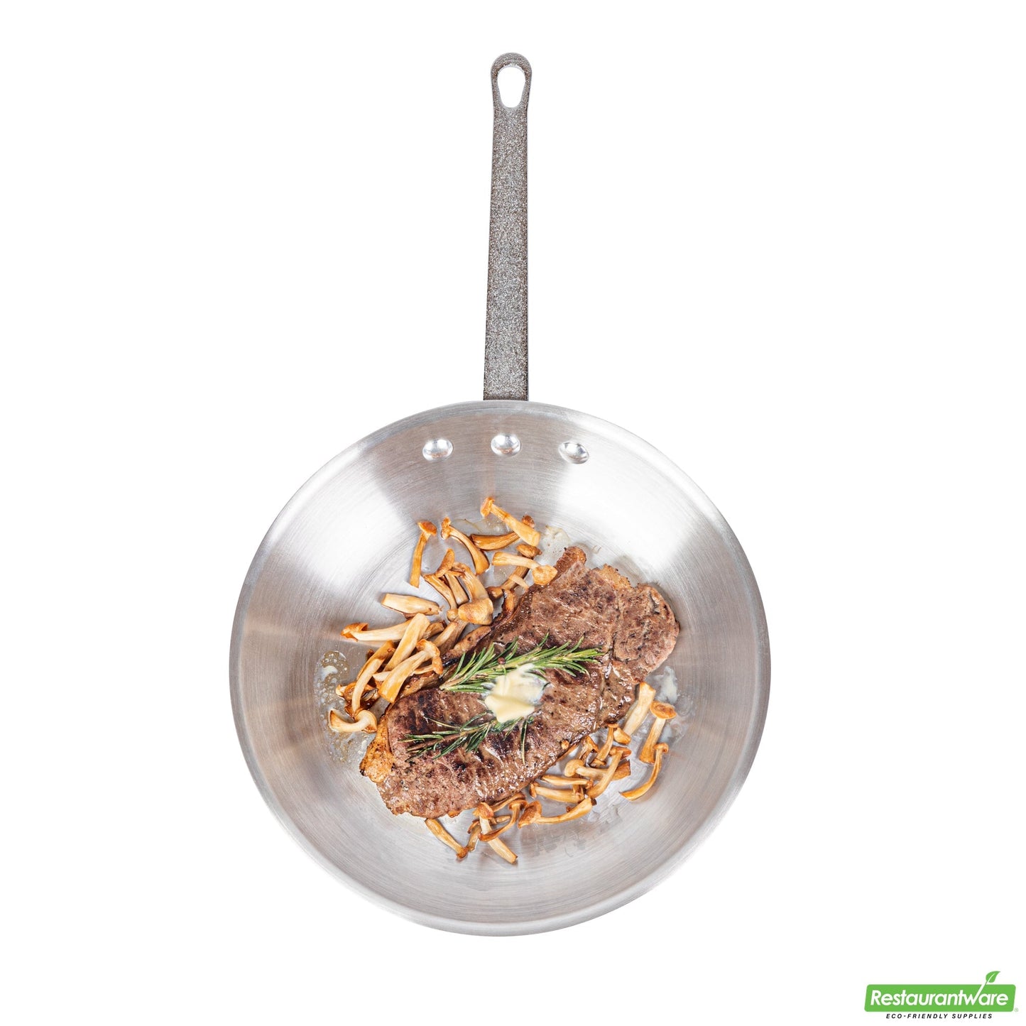 Wholesale Restaurantware Aluminum 10" Fry Pan - 17.7" X 10.2" X 2.7"- Bulk
