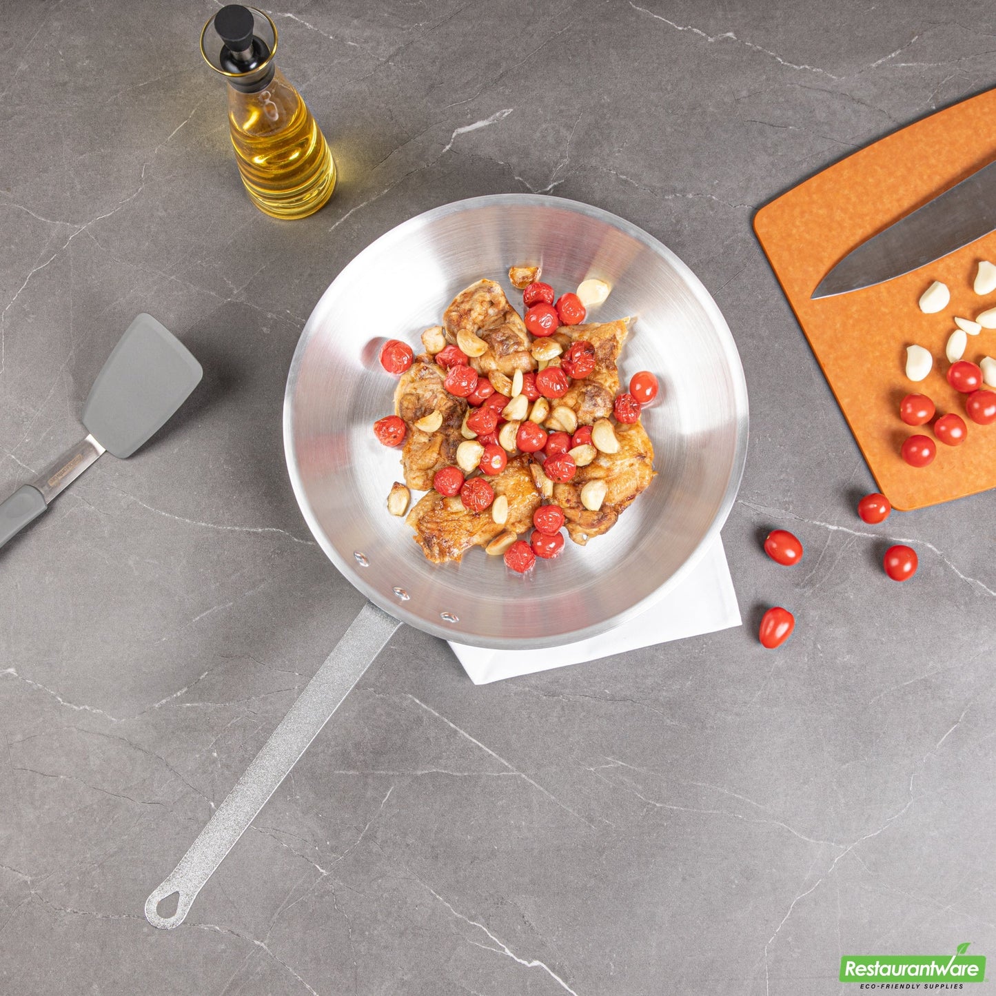 Wholesale Restaurantware Aluminum 14" Fry Pan - 26" X 14.2" X 6.4"- Bulk