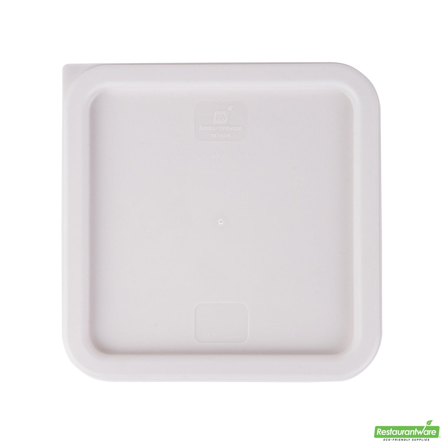 Wholesale Restaurantware Met Lux Square White Plastic Food Storage Container Lid - Fits 6 and 8 Qt- Bulk