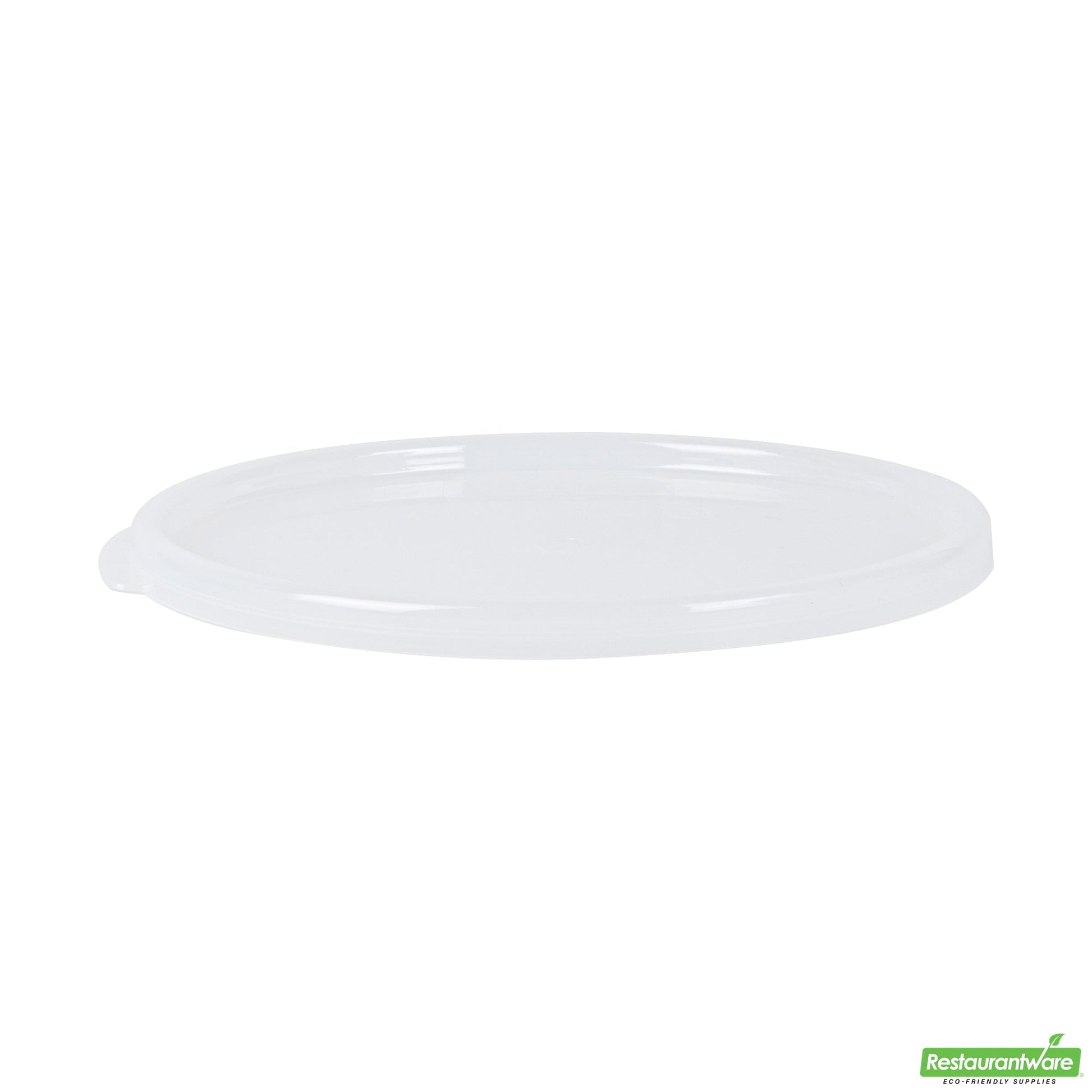 Wholesale Restaurantware Met Lux Round Translucent Plastic Food Storage Container Lid - Fits 6 and 8 Qt- Bulk