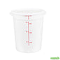 Wholesale Restaurantware Met Lux Round White Plastic Food Storage Container Lid - Fits 6 and 8 Qt- Bulk