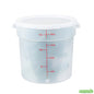 Wholesale Restaurantware Met Lux Round Translucent Plastic Food Storage Container Lid - Fits 12, 18 and 22 Qt- Bulk