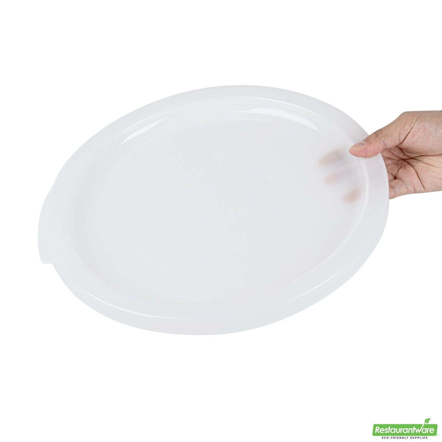 Wholesale Restaurantware Met Lux Round Translucent Plastic Food Storage Container Lid - Fits 12, 18 and 22 Qt- Bulk
