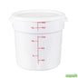 Wholesale Restaurantware Met Lux Round White Plastic Food Storage Container Lid - Fits 12, 18 and 22 Qt- Bulk