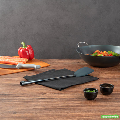 Wholesale Restaurantware Blue Carbon Steel Wok Spatula - Pre-Seasoned- Bulk