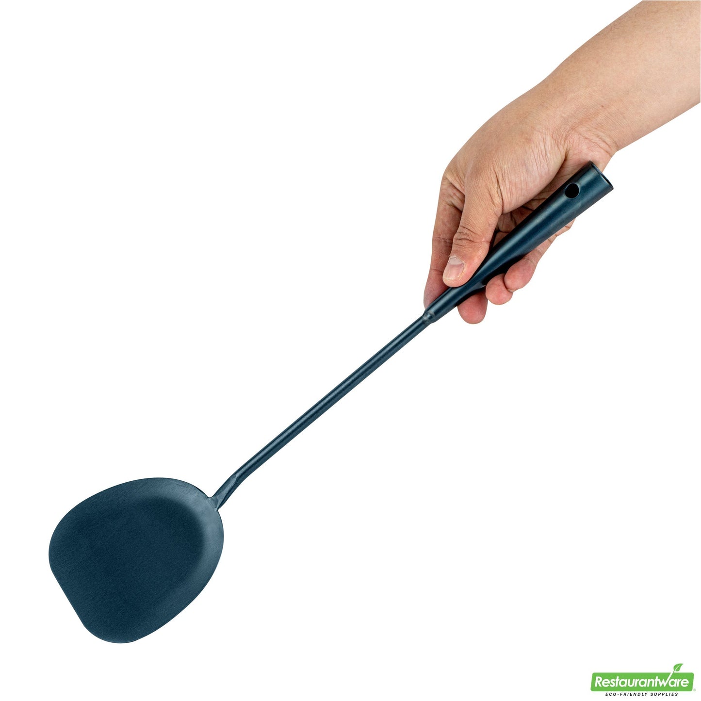 Wholesale Restaurantware Blue Carbon Steel Wok Spatula - Pre-Seasoned- Bulk